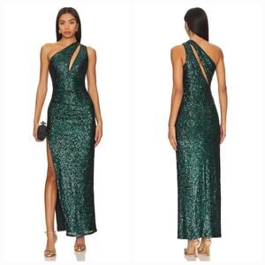 REMI x REVOLVE Donna Gown in Emerald 1X